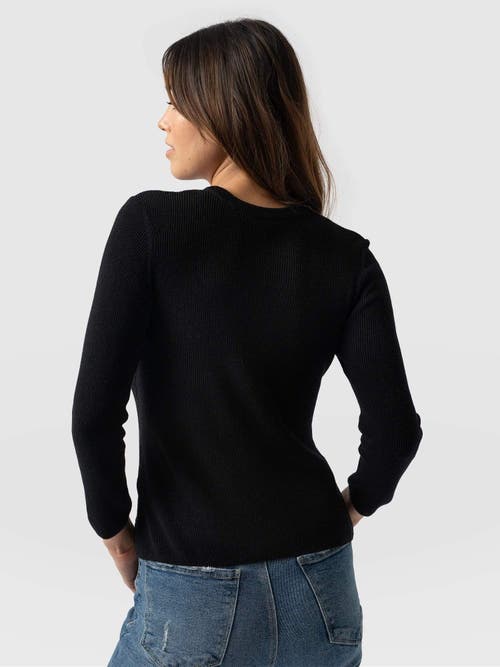 Shop Saint + Sofia Honeycomb Rib Sweater