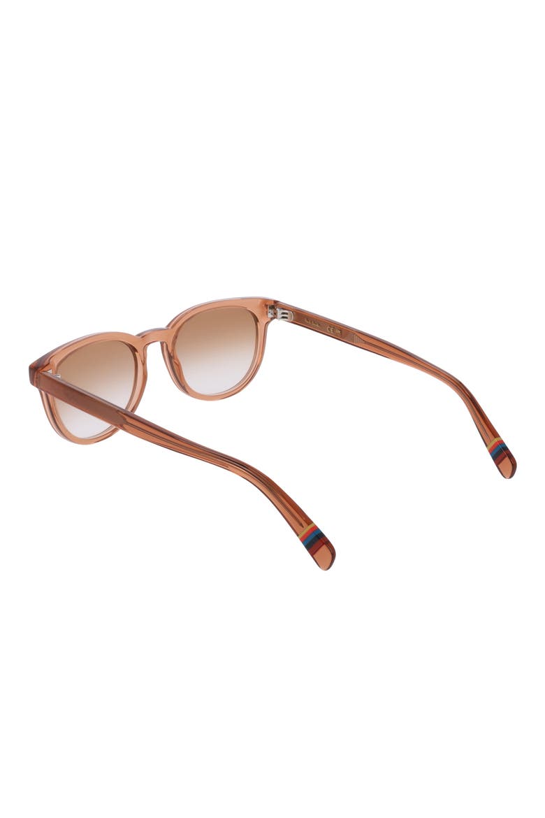 52mm Oval Sunglasses, Alternate, color, TRANSPARENT CARAMEL
