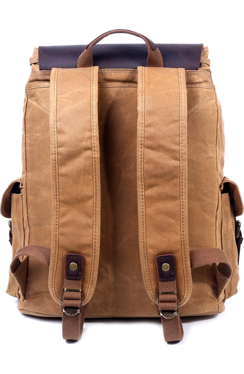 THE SAME DIRECTION Stone Creek Waxed Canvas Backpack, Main, color,