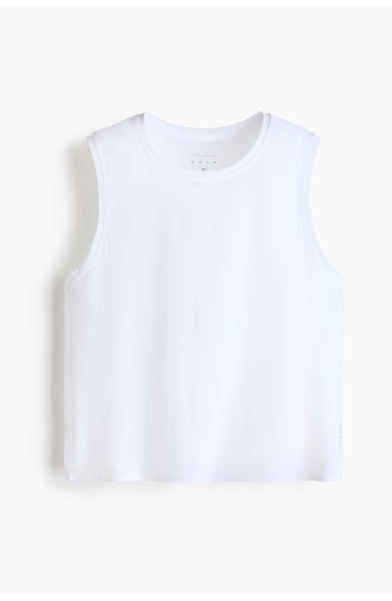 H&M Sports Vest Top With Coolmove, Alternate, color, White