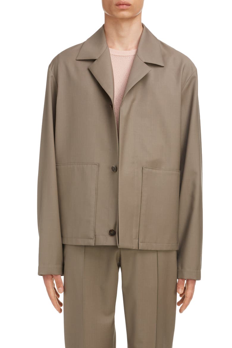 Maison Margeila Wool & Mohair Jacket, Main, color, TAUPE