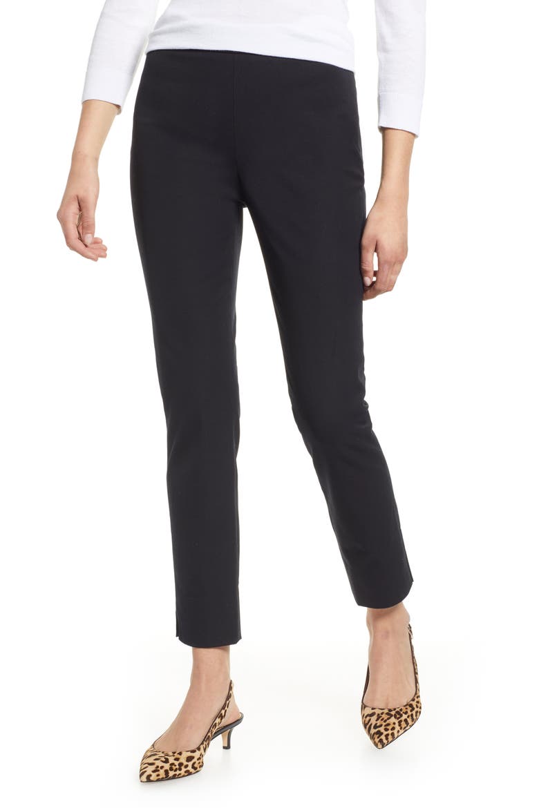 Stretch Ankle Skinny Pants, Main, color, BLACK