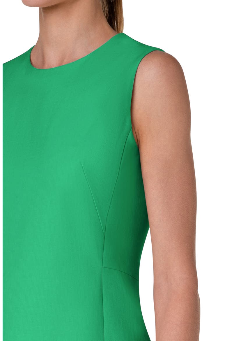 Cotton & Silk Blend Sleeveless Sheath Dress, Alternate, color, 255 LEAF