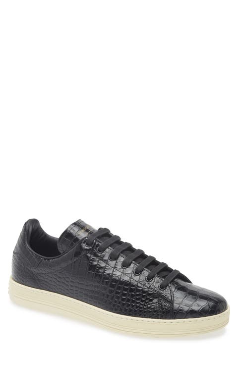 Croc Embossed Low Top Sneaker (Men)