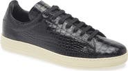 TOM FORD Croc Embossed Low Top Sneaker