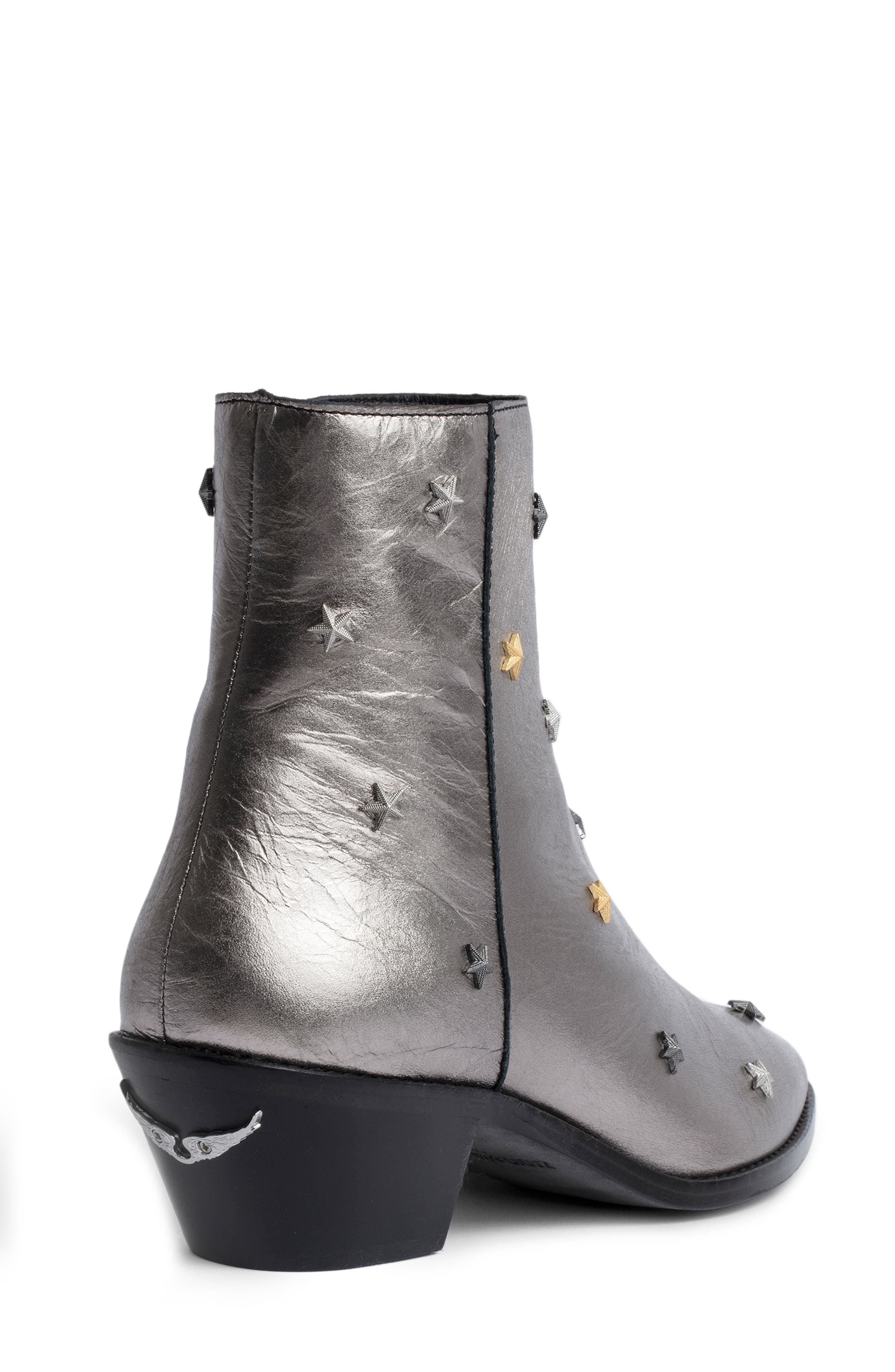 Zadig & Voltaire Tyler Stud Bootie, Alternate, color, 