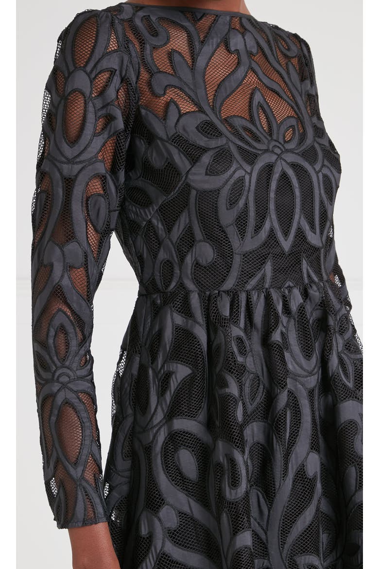 Louis Mini Dress, Alternate, color, Black
