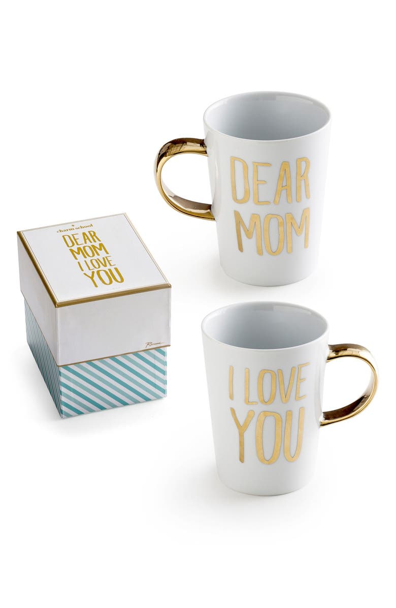 Rosanna 'Dear Mom I Love You' Porcelain Coffee Mug, Main, color, 