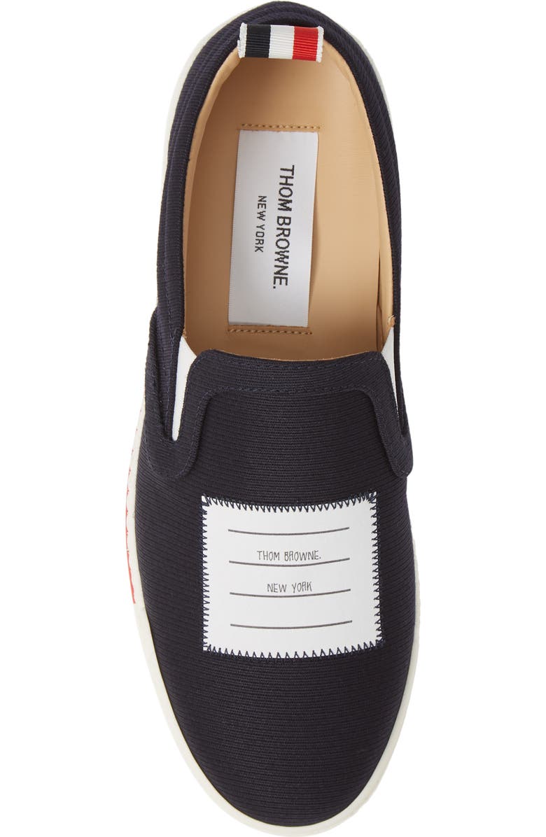 Thom Browne 4-Bar Slip-On Sneaker, Alternate, color,
