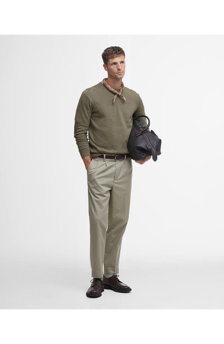 Barbour Cotton Crewneck Sweater, Alternate, color, 