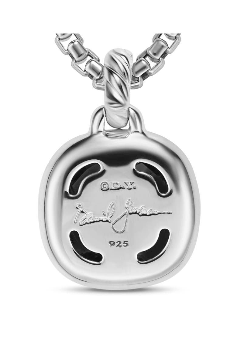 David Yurman Albion<sup>®</sup> Pendant in Sterling Silver with Black Onyx & Diamonds, 11mm, Alternate, color, Black Onyx