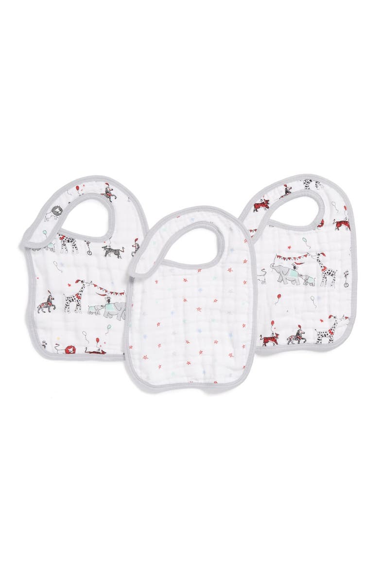Classic Snap Bib, Main, color, VINTAGE CIRCUS