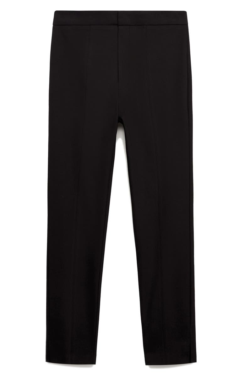 MANGO Crop Skinny Pants, Alternate, color, Black