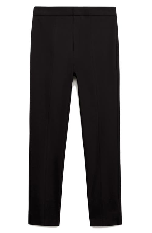 Mango Crop Skinny Pants In Black
