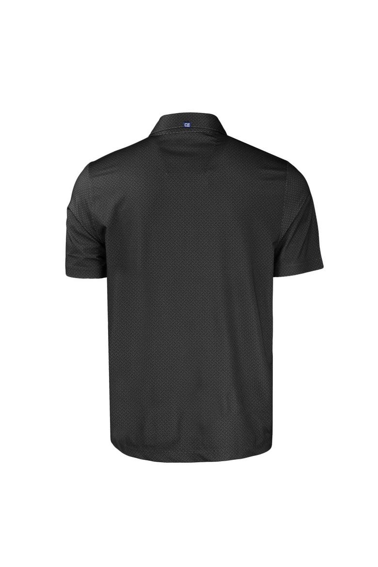 Men's Cutter & Buck  Black Texas A&M Aggies Pike Eco Tonal Geo Print Stretch Recycled Polo, Alternate, color, Black