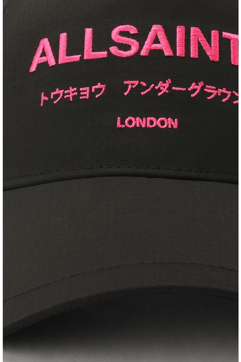 Underground Logo Baseball Cap, Alternate, color, BLACK
