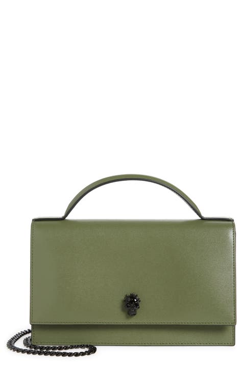 Olive green designer bag sale