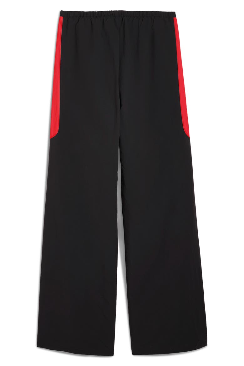 Formula 1® Woven Nylon Wide Leg Pants, Alternate, color, PUMA BLACK