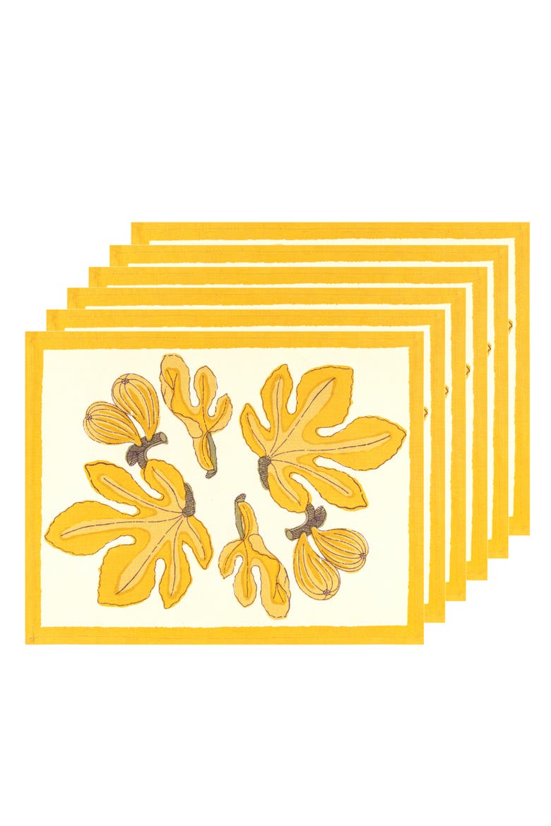 Fig Mats, Alternate, color, Citrine 15" x 18"