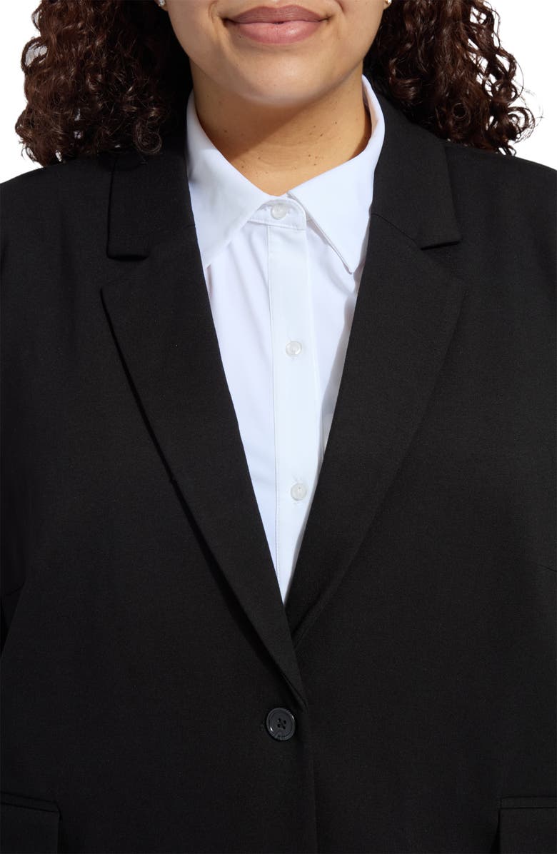 Lysse 'Lyssentials One-Button Ponte Blazer, Alternate, color, Black