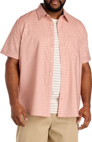 Nautica Big & Tall Geometric Print Sport Shirt V2