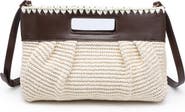 MODA LUXE Straw Crossbody Clutch
