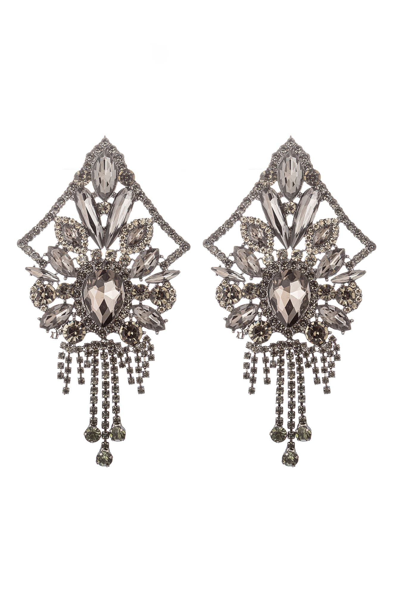 EYE CANDY LOS ANGELES Albany Crystal Statement Earrings