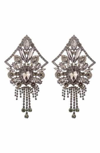 EYE CANDY LOS ANGELES Albany Crystal Statement Earrings