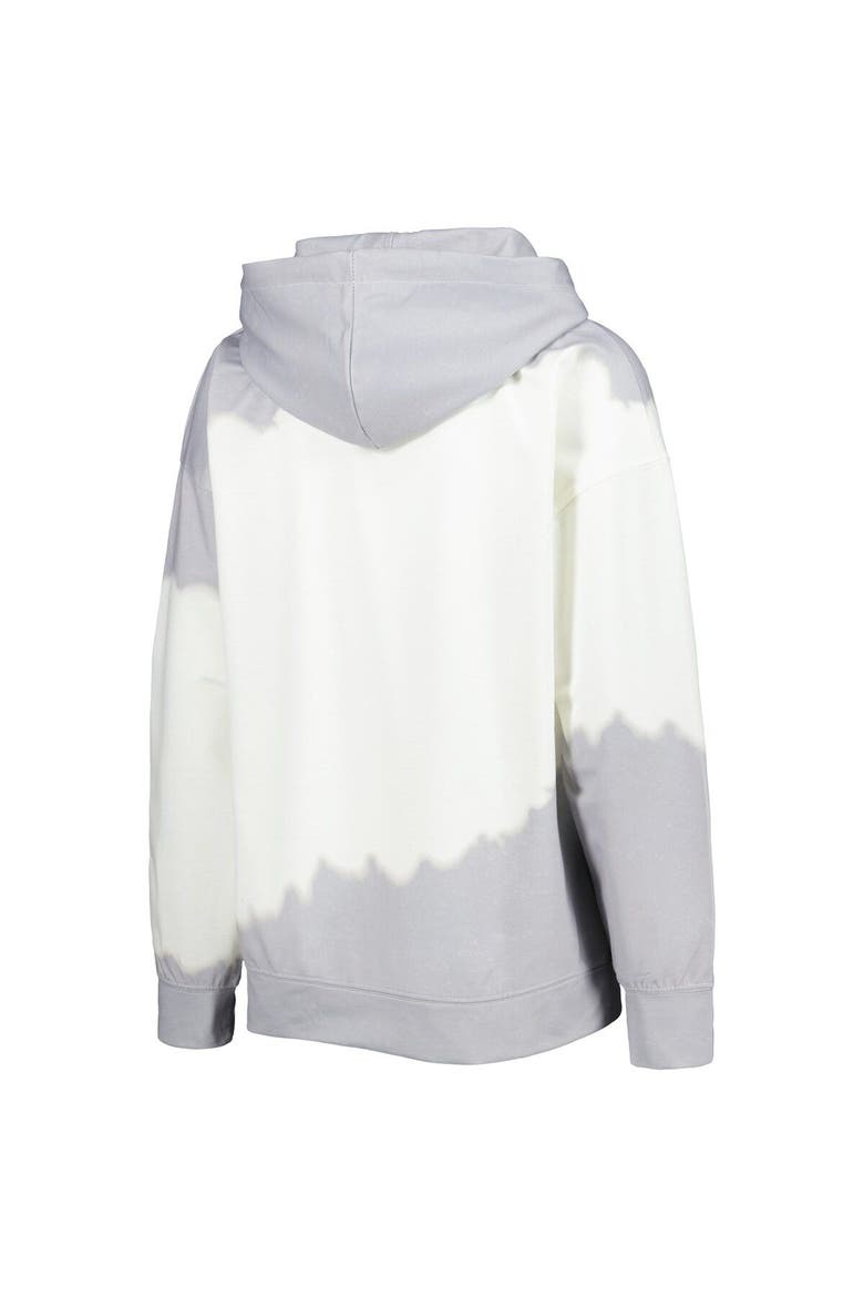 Women's Gameday Couture White/Gray Washington Huskies For the Fun Double Dip-Dyed Pullover Hoodie, Alternate, color, White