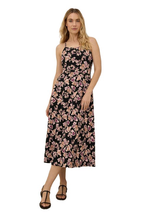 Organic Cotton Fit & Flare Midi Dress