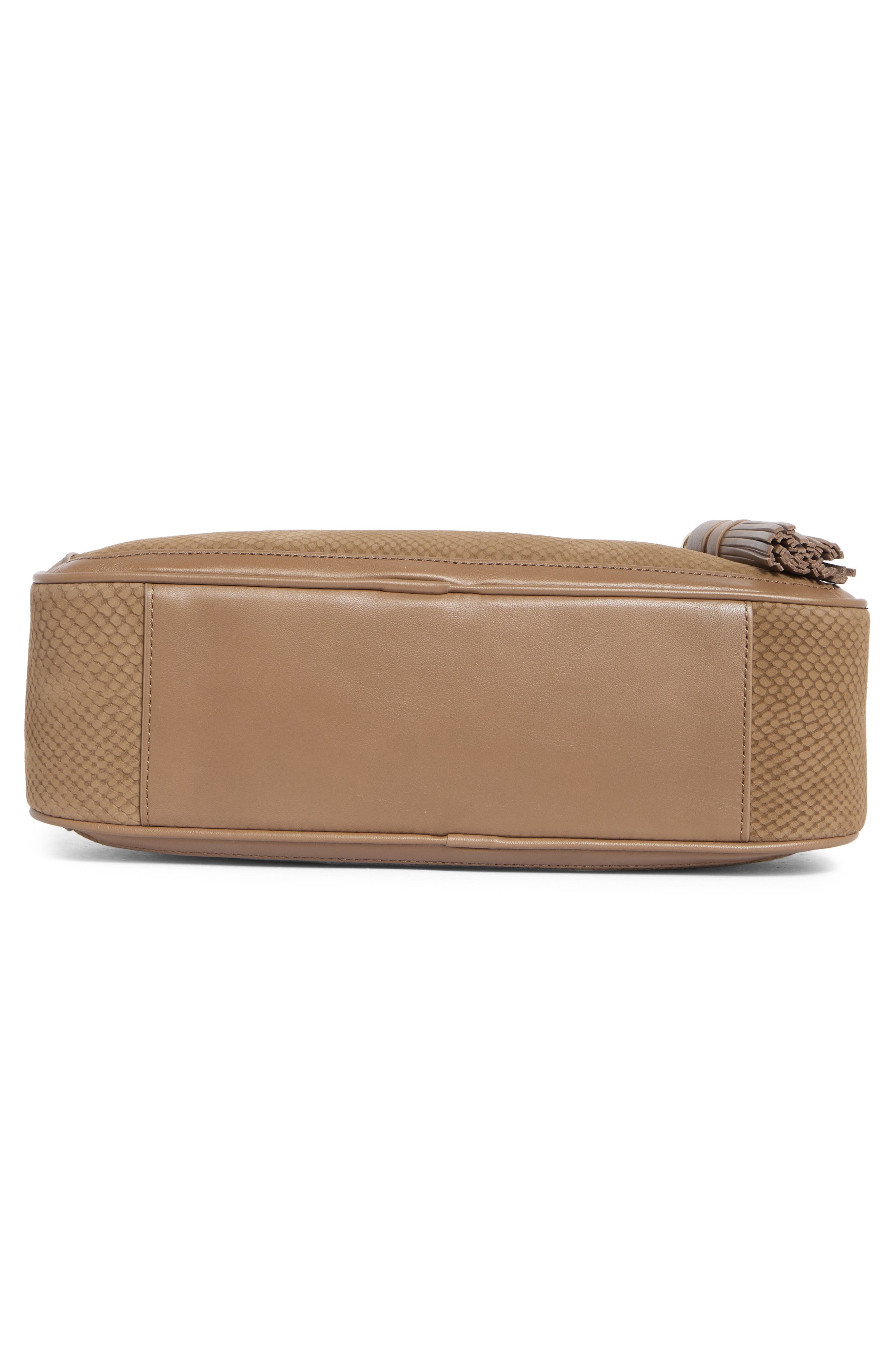 Angie Snakeskin Embossed Leather Satchel, Alternate, color, TAUPE BELCANTO