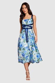 Coast Floral Jacquard Midi Dress