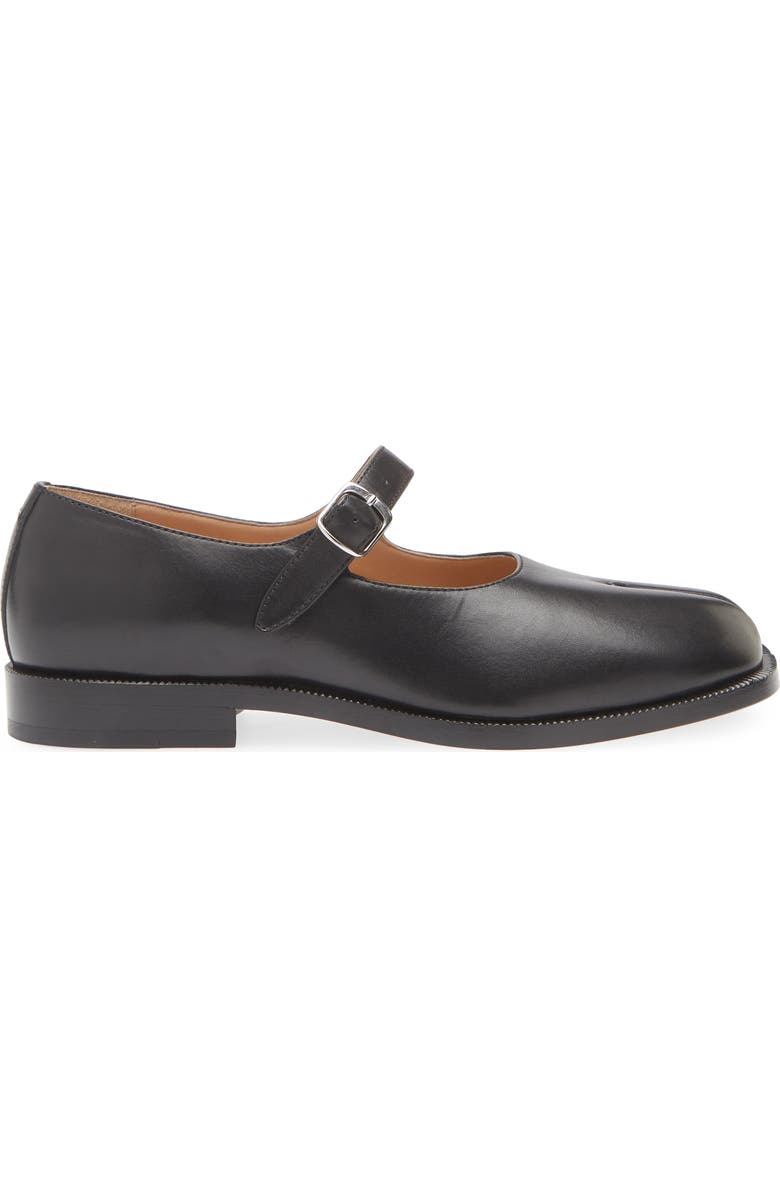 Maison Margiela Tabi Mary Jane Flat, Alternate, color, Black