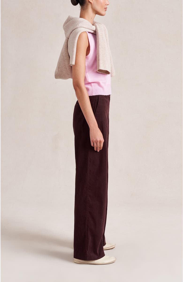 La Ligne Alain Trouser, Alternate, color, Chocolate