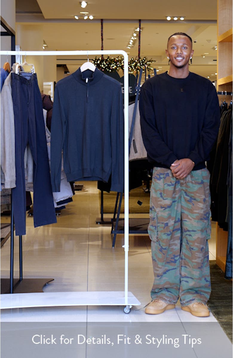 Blackhall Merlino Wool Quarter Zip Sweater, sales video thumbnail