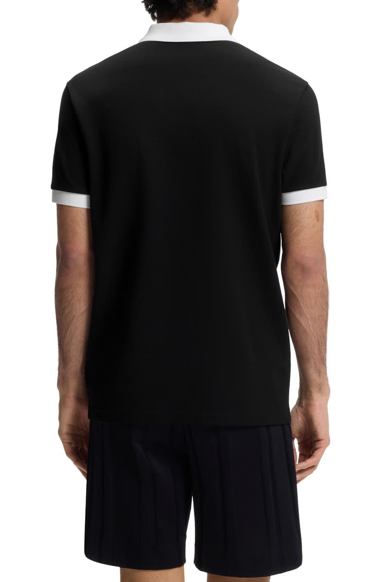 BOSS Lux Paddy Cotton Polo, Alternate, color, Germany/ Black