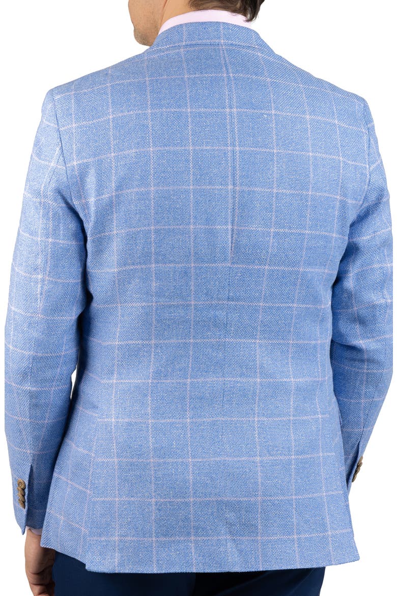 Yarn Dyed Windowpane Sport Coat, Alternate, color, BLUE