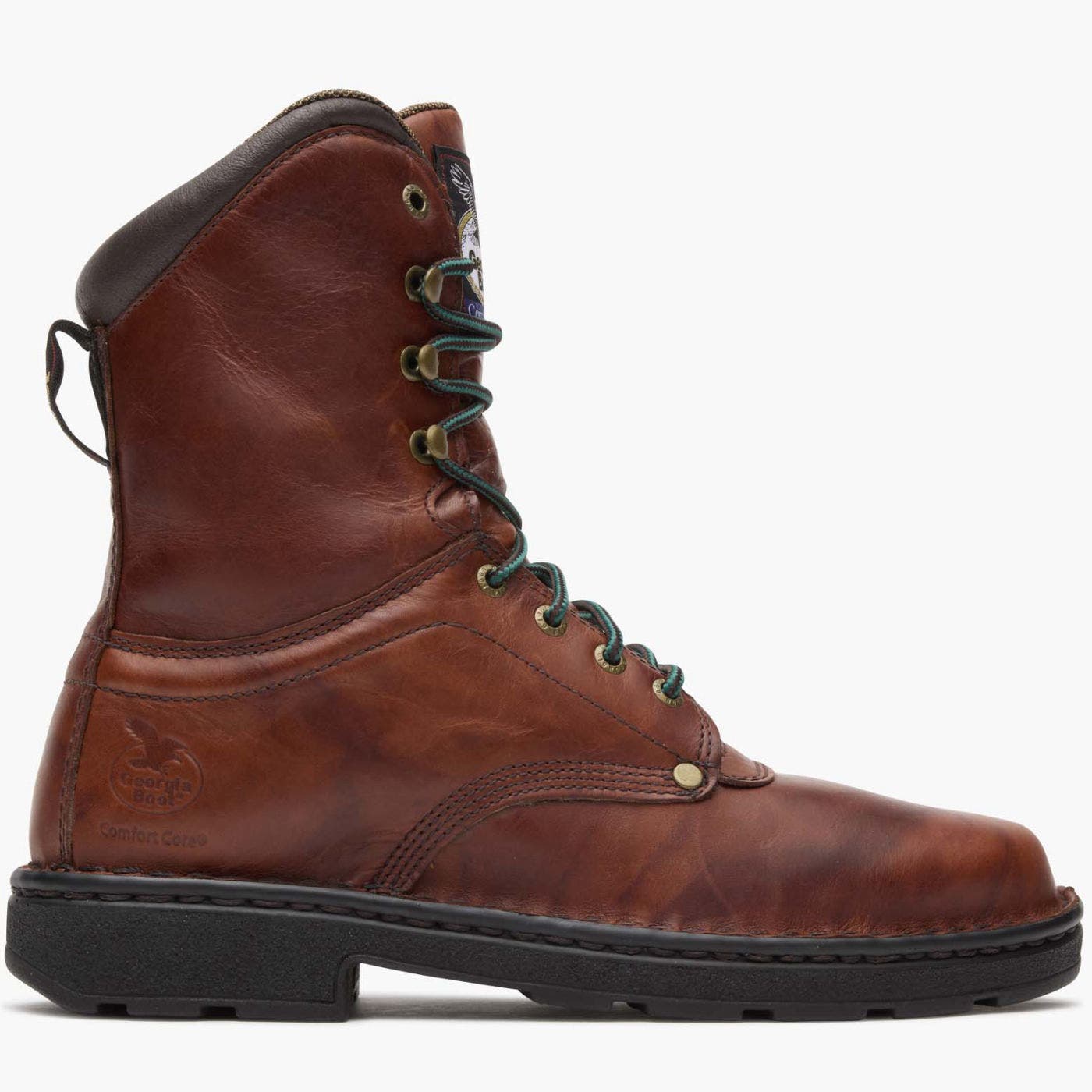 Georgia Boot Padded Eagle Light Work Boot, Main, color, Russet Wildwood