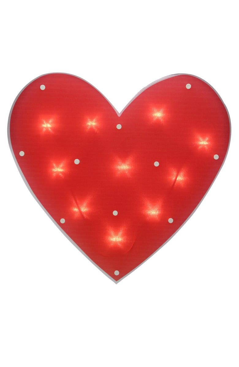 Northlight 14" Lighted Heart Valentine's Day Window Silhouette, Main, color,