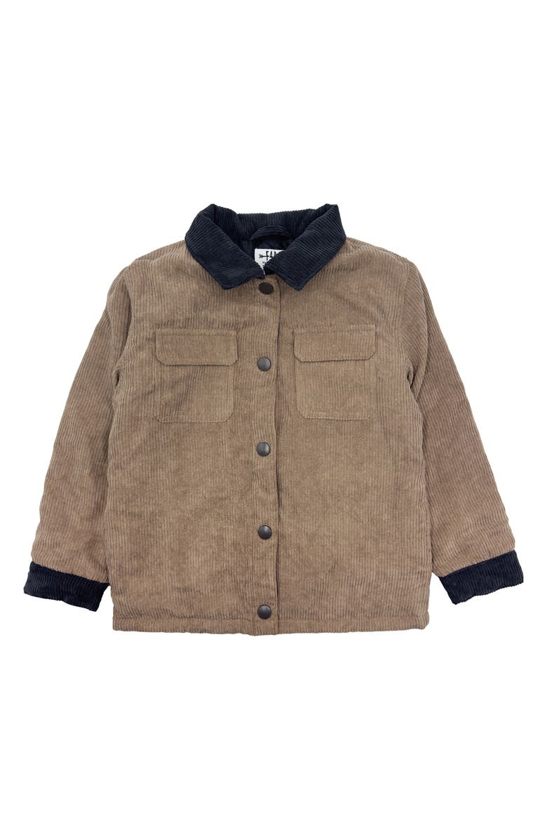 Feather 4 Arrow Kids' Workman Cotton Corduroy Jacket, Main, color, Ginger Snap
