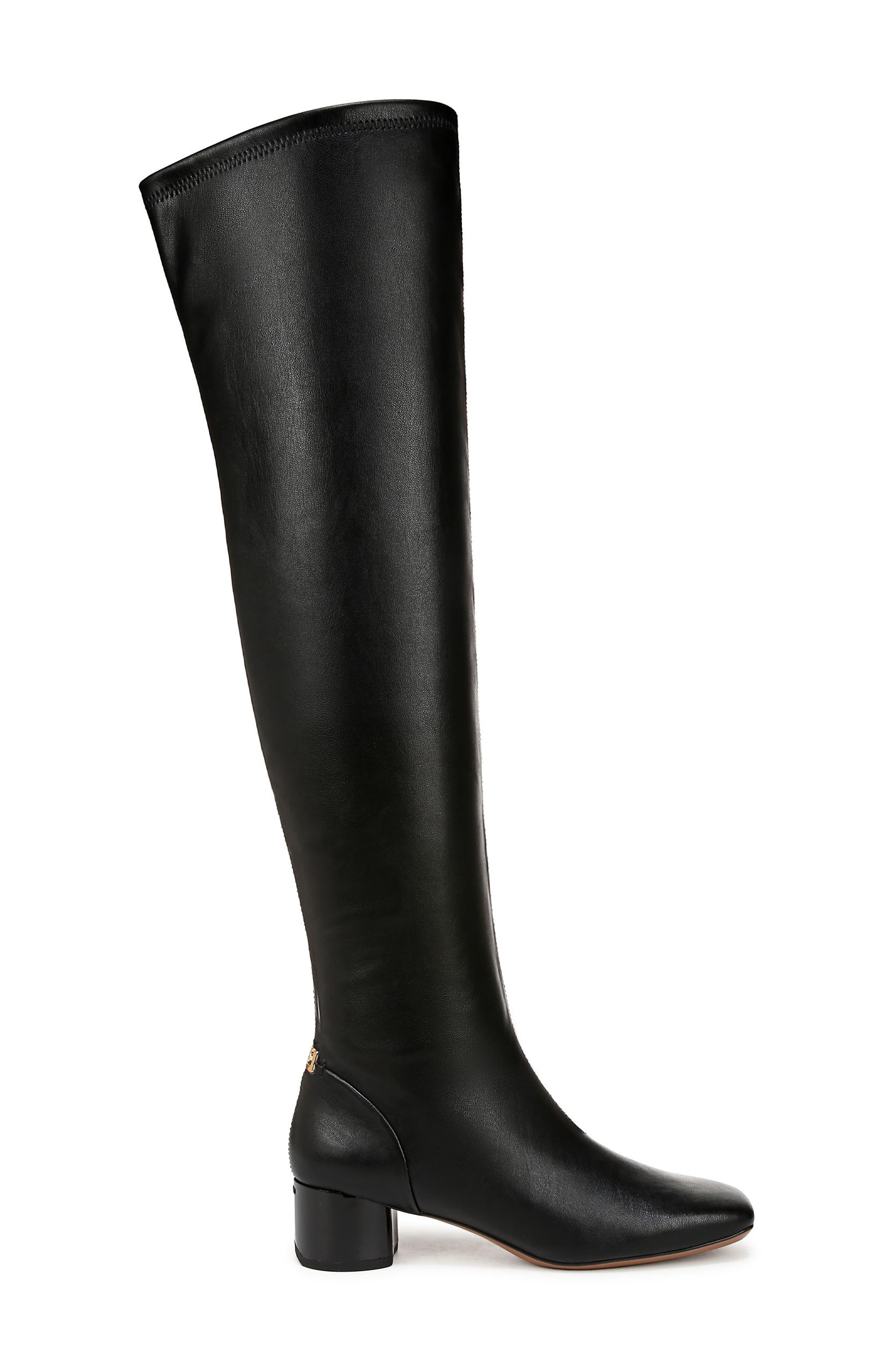 Franco Sarto Novara Over the Knee Boot, Alternate, color, Black