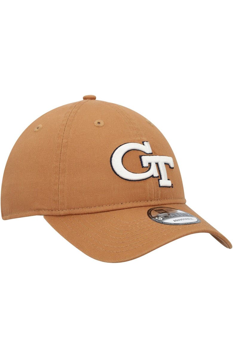 New Era Men's New Era Khaki Georgia Tech Yellow Jackets Core Classic 2.0 9TWENTY Adjustable Hat, Alternate, color,
