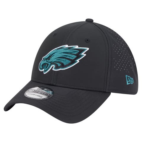 Men's New Era Black Philadelphia Eagles Night 39THIRTY Flex Hat