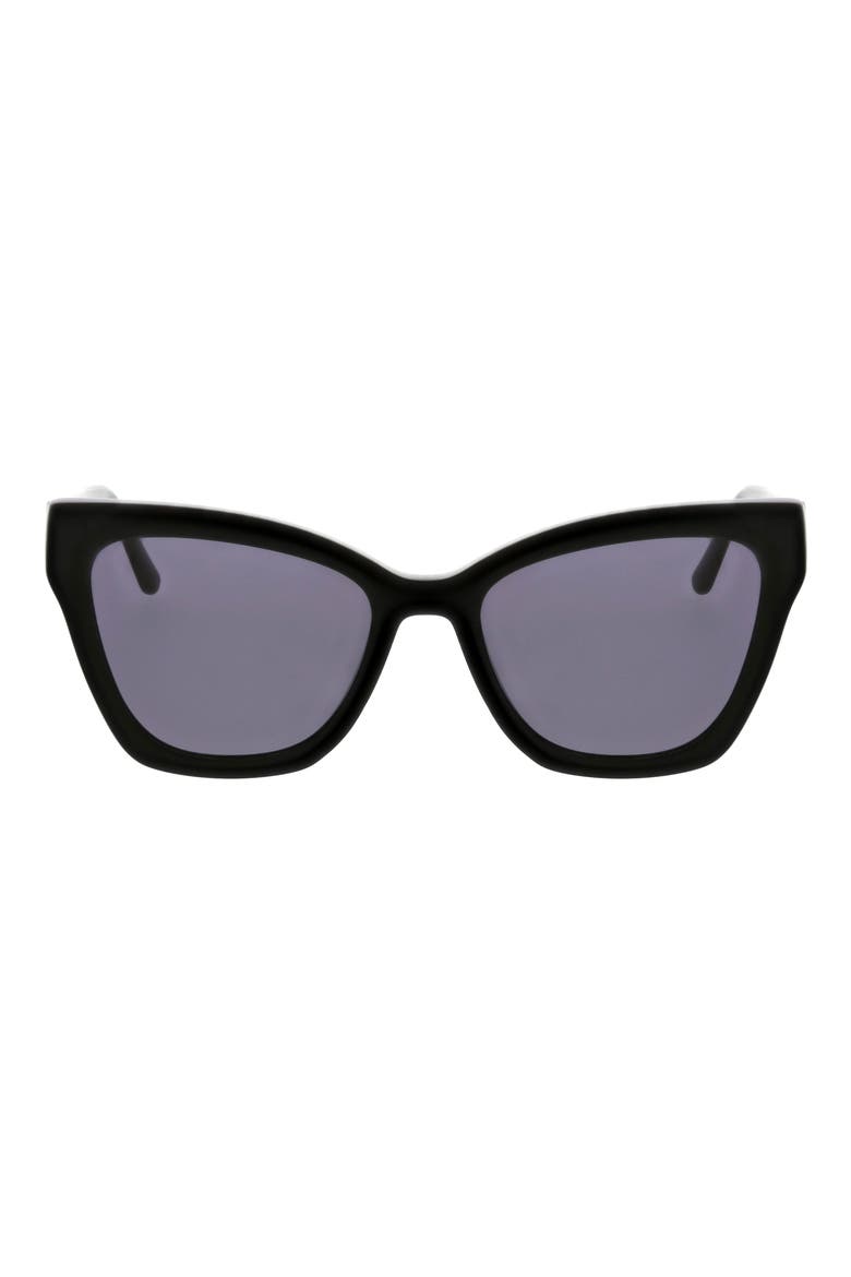 Butterfly Cat Eye Sunglasses, Main, color, BLACK