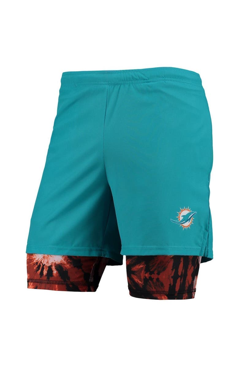 FOCO Men's FOCO Aqua Miami Dolphins Running Shorts, Alternate, color, 