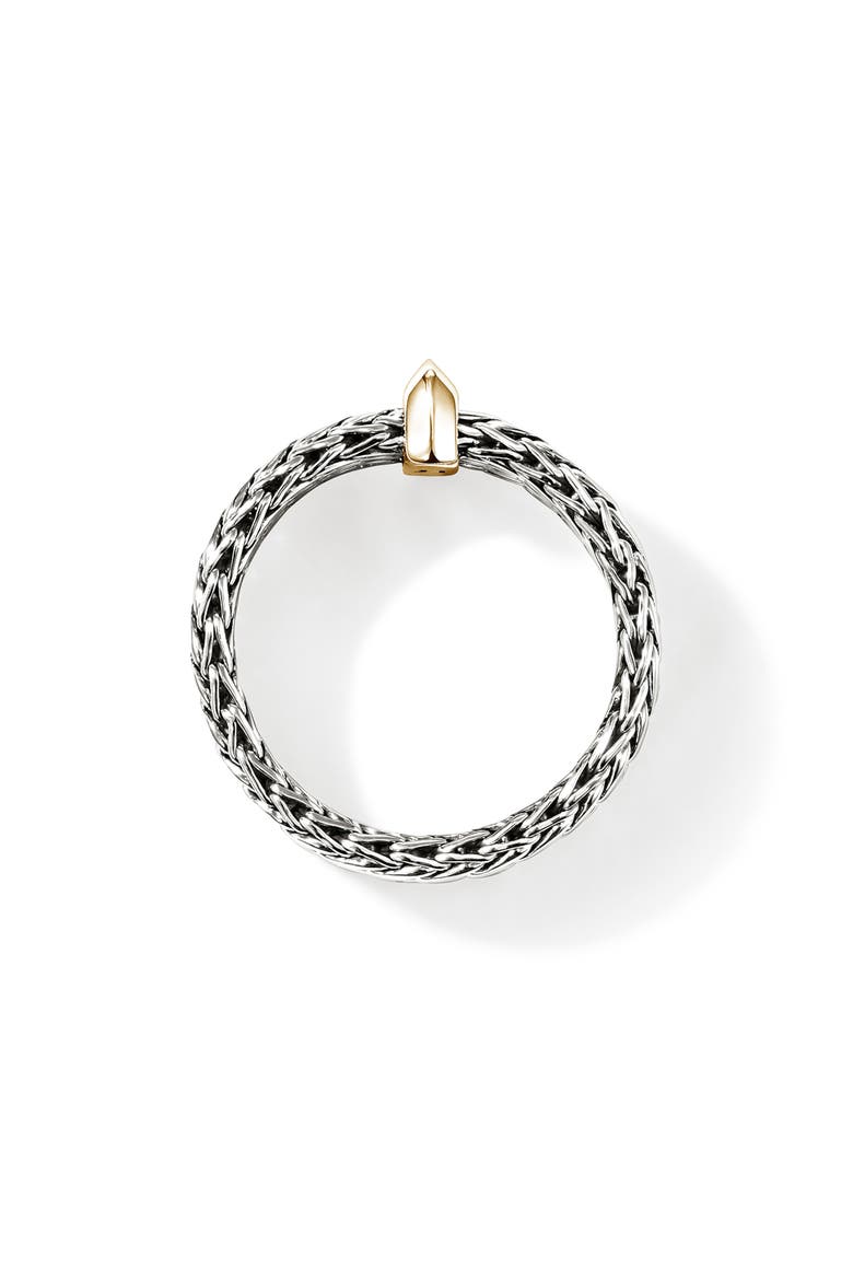 Icon Ring, Alternate, color, SILVER AND GOLD