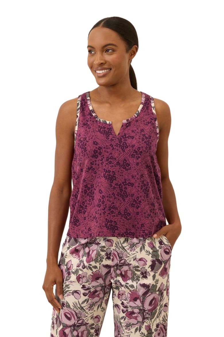 Organic Staycation Sleep Tank, Alternate, color, Gathered Garden