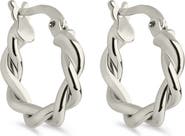 Sterling Forever Hazel Twisted Huggie Hoop Earrings