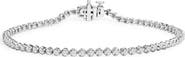 Haus of Brilliance 925 Sterling Silver 1.0 Cttw Diamond Tennis Bracelet