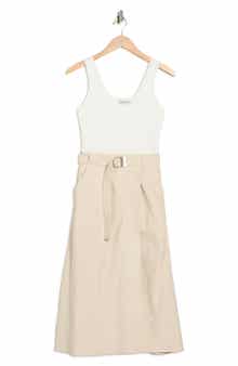 Simkhai Camden Sleeveless Linen Blend Midi Dress